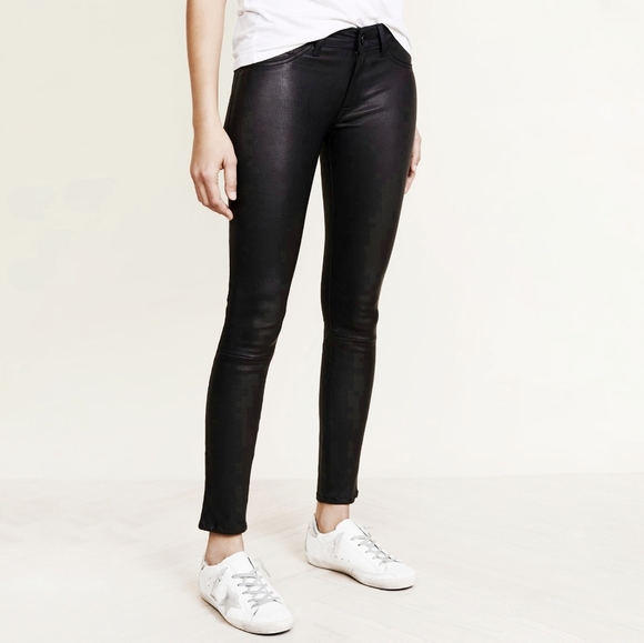 DL1961 Leather Skinny Emma Power Legging Jeans - Picture 9 of 12